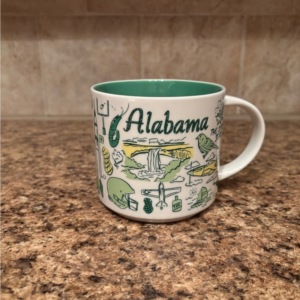 Starbucks Alabama Mug - Green and White